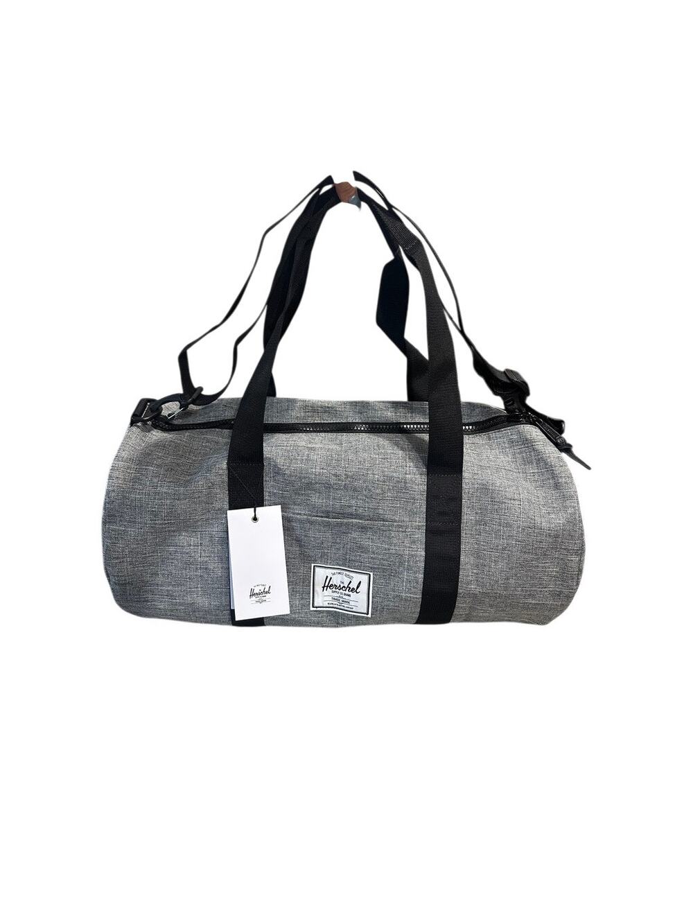 Herschel Supply Co Sutton Mid Volume Raven Crosshatch Duffel Bag NWT Gray 28L